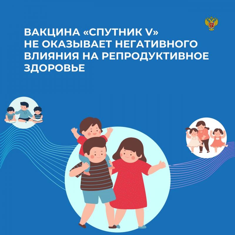 Вакцина «Спутник V» не оказывает негативного влияния на репродуктивное здоровье