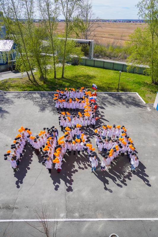 Сотрудники Курганского областного противотуберкулезного диспансера проводят мероприятия посвященные 80-летию Великой Победы