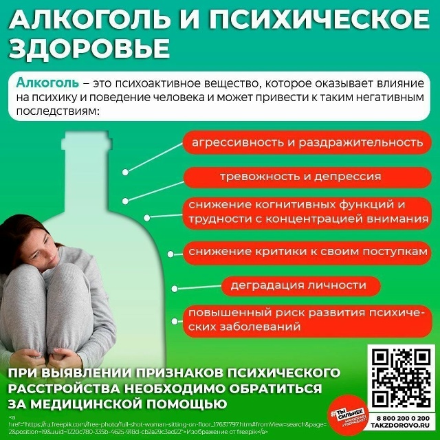Как алкоголь влияет на психическое здоровье