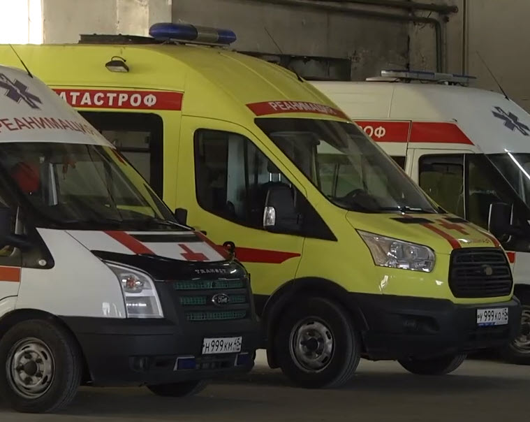 Центру медицины катастроф Курганской области подарили новый реанимобиль