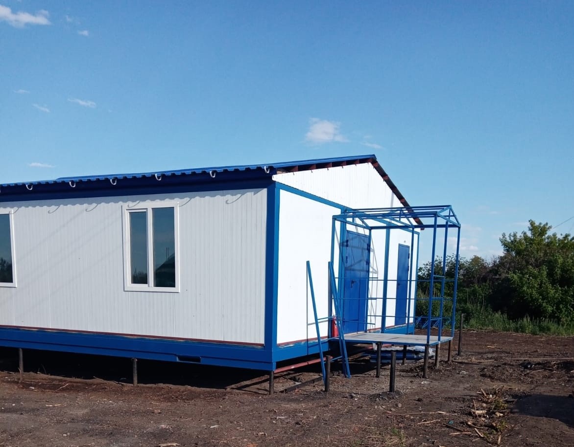 В селе Большой Камаган и Памятное Белозерского муниципального округа монтируют фельдшерско –акушерские пункты