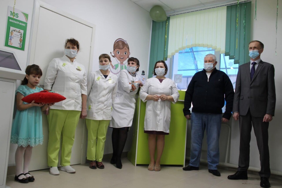 В Куртамыше открылась отремонтированная детская поликлиника