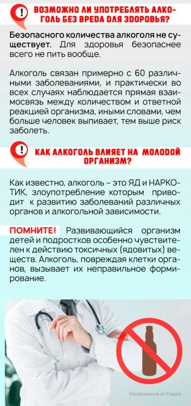 Откажитесь от алкоголя