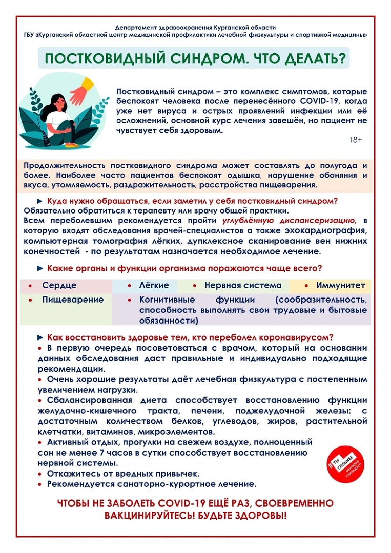 Важная информация от Центра общественного здоровья, медицинской профилактики, лечебной физкультуры и спортивной медицины.