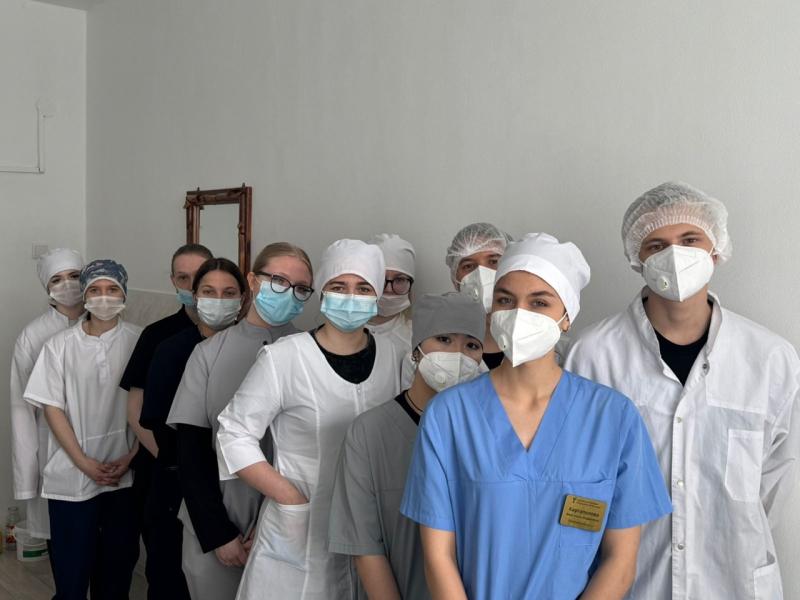 Студенты Курганского базового медицинского колледжа проходят практику в Курганской областной специализированной инфекционной больнице