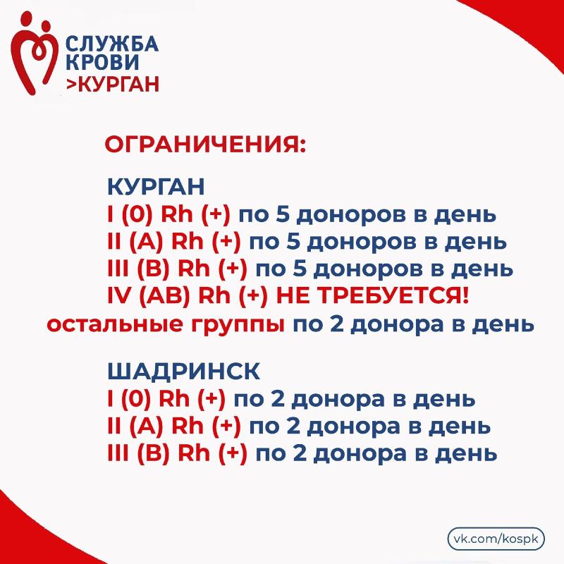 Жителей Курганской области приглашают стать донорами