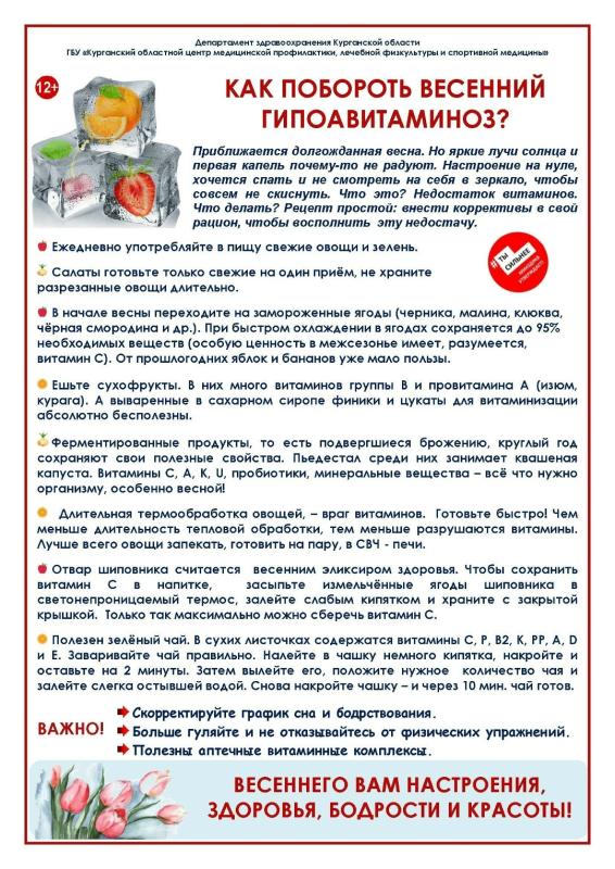 Как побороть весенний гиповитаминоз?