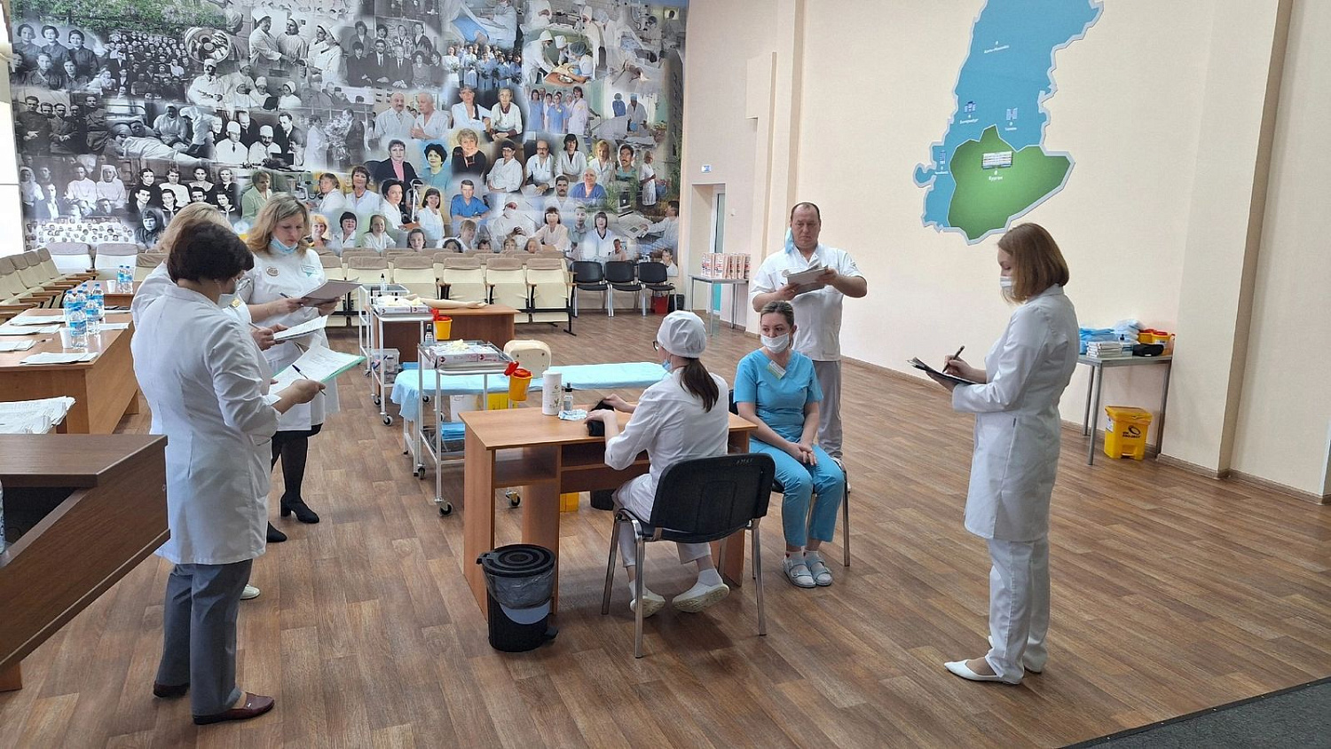 Состоялся практический этап конкурса «Лица труда» в номинации «Сестринское дело»