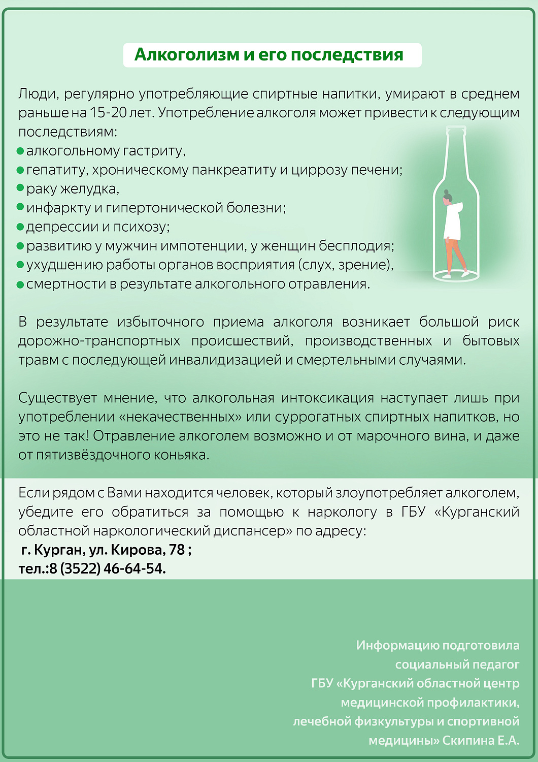 Алкоголизм и его последствия 