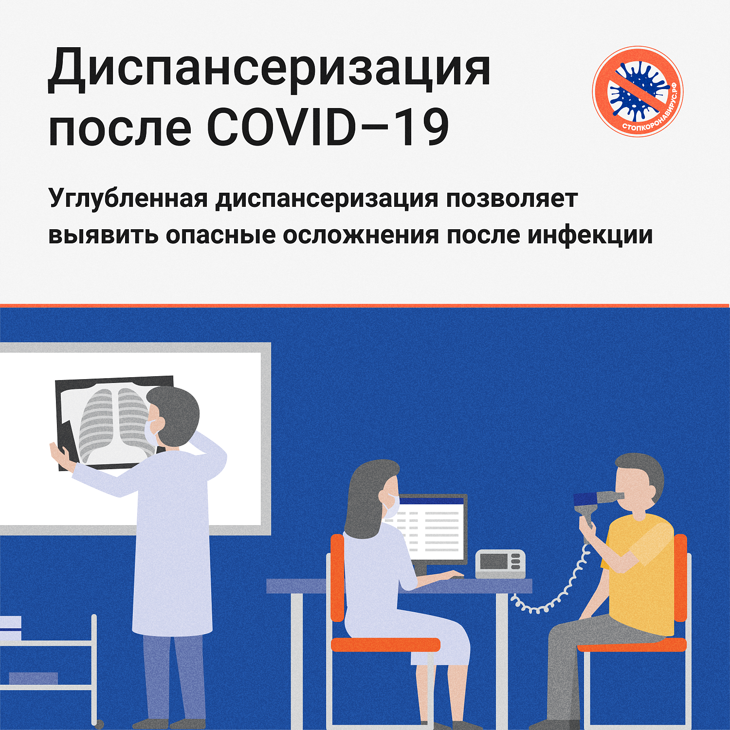 Диспансеризация после COVID-19: Углубленная диспансеризация позволяет выявить опасные осложнения после инфекции 